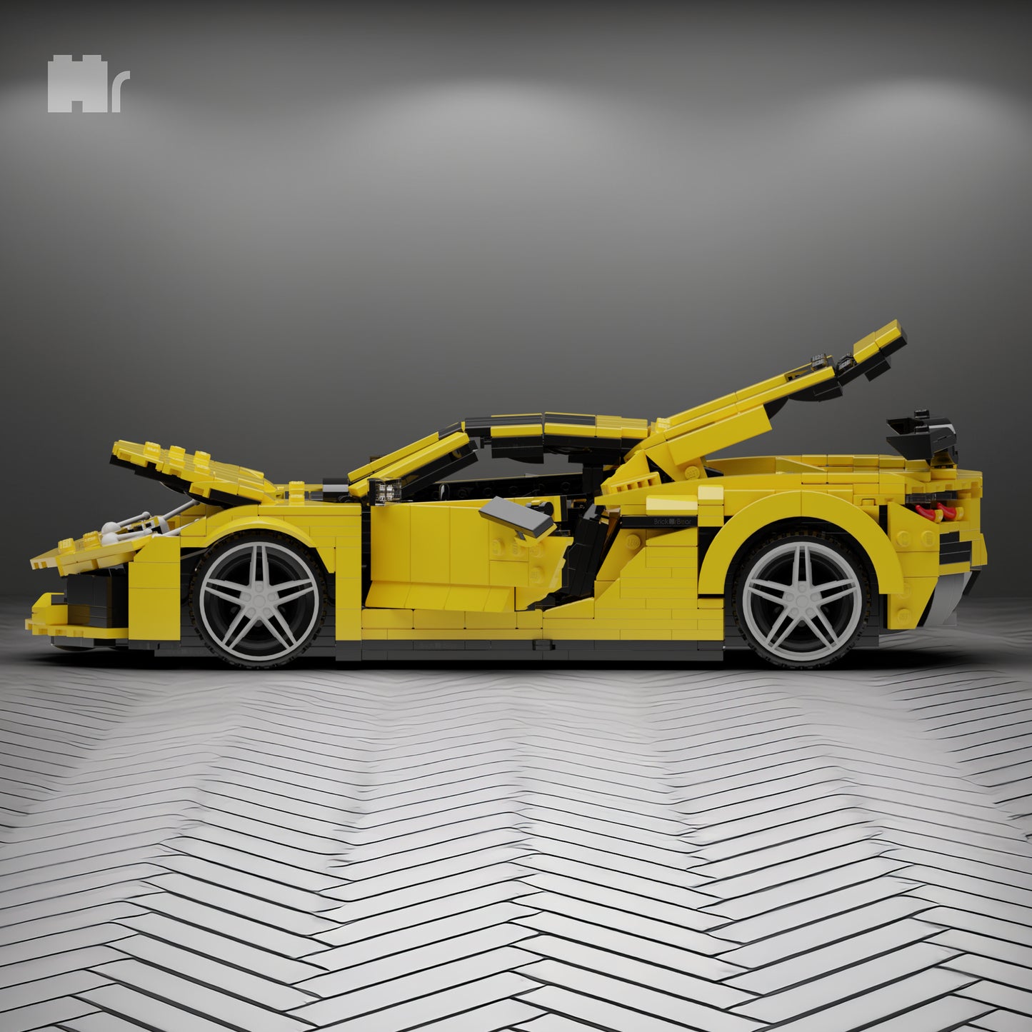 Corvette Z06 C8 Inspired - 1:16 Scale Custom Instructions