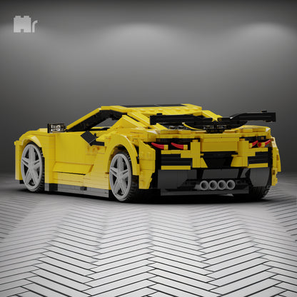 Corvette Z06 C8 Inspired - 1:16 Scale Custom Instructions